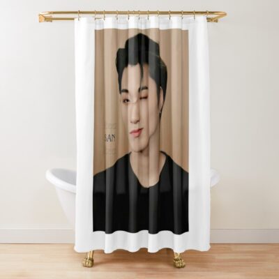 Ateez San Shower Curtain Official Ateez Merch