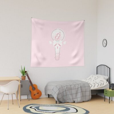 Ateez Lightstick Kpop Pink Kawaii Tapestry Official Ateez Merch