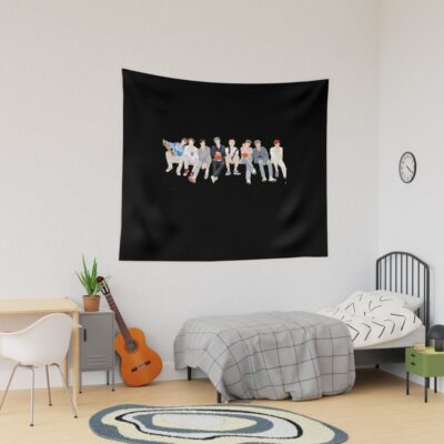 Ateez Wave Tapestry Official Ateez Merch