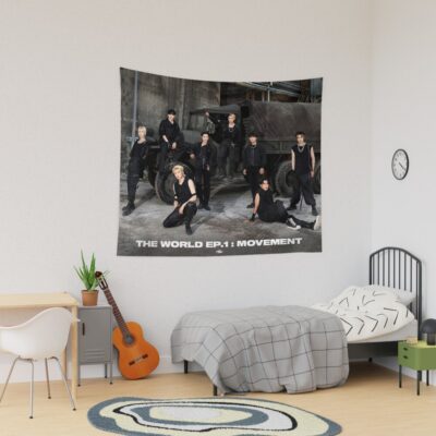 Ateez "The World Ep.1 : Movement Guerrilla" Tapestry Official Ateez Merch